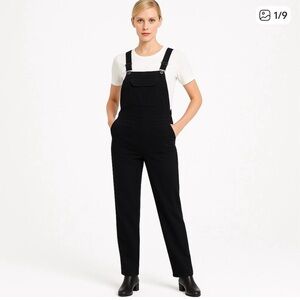Garfield & Marks Vintage Black Ribbed Overalls Jumper